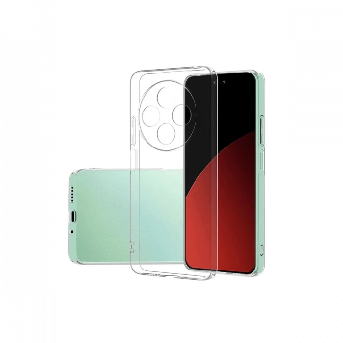 Hubrendy Bez Xiaomi Redmi 14C Kılıf Lüx Şeffaf Silikon