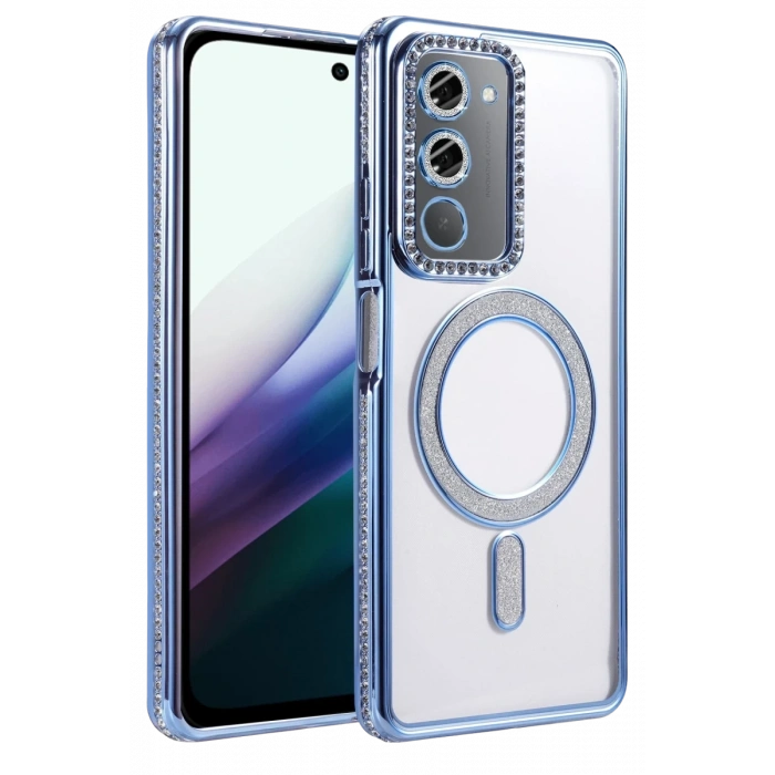 Hubrendy Bez Xiaomi Redmi 15 4G Joke Simli Magneticsafe Kılıf - Mavi