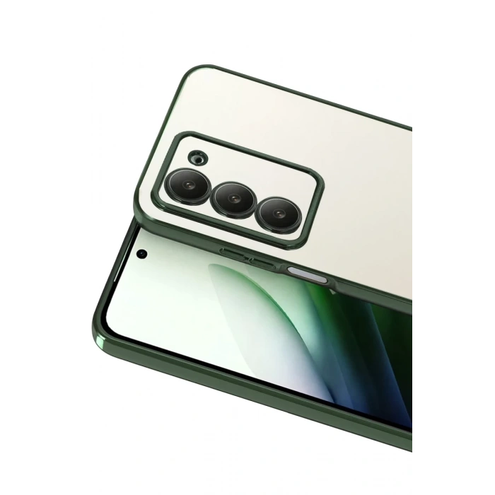 Hubrendy Bez Xiaomi Redmi 15 4G Lensli Silikon - Yeşil