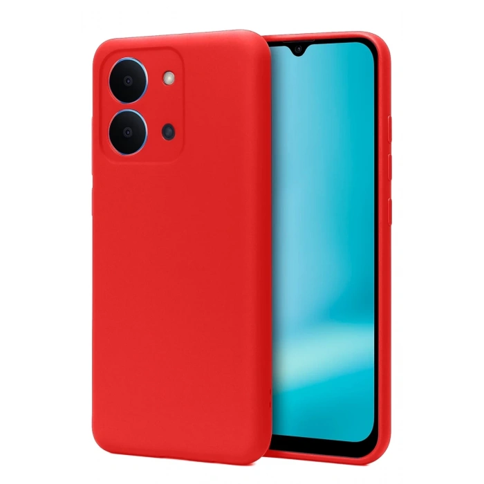 Hubrendy Bez Xiaomi Redmi 15C 4G First Silikon - Kırmızı