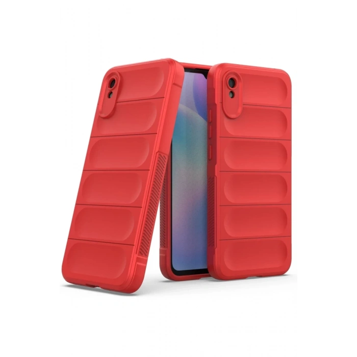Hubrendy Bez Xiaomi Redmi 9A Kılıf Optimum Silikon - Kırmızı