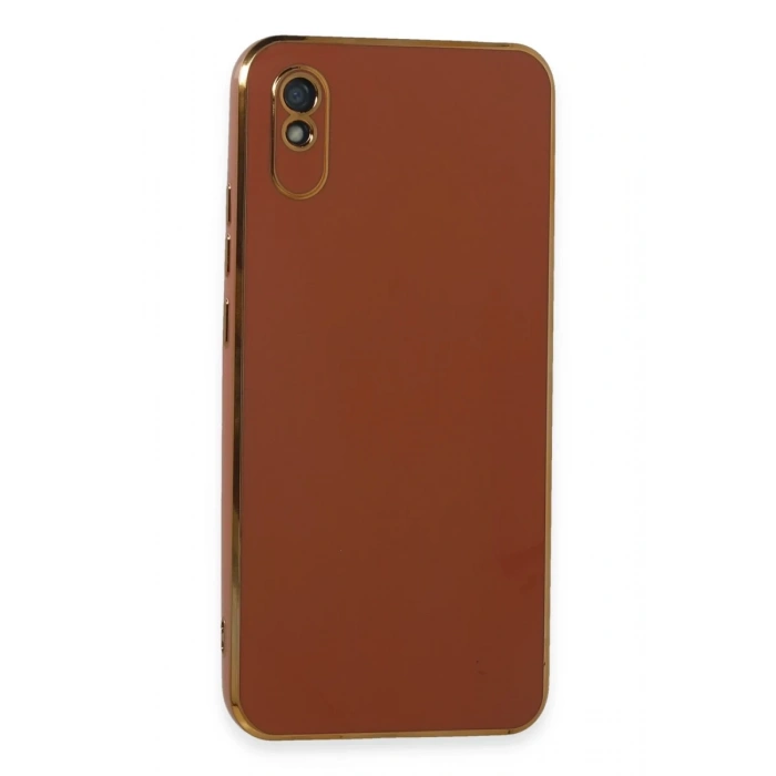 Hubrendy Bez Xiaomi Redmi 9A Kılıf Volet Silikon - Kırmızı