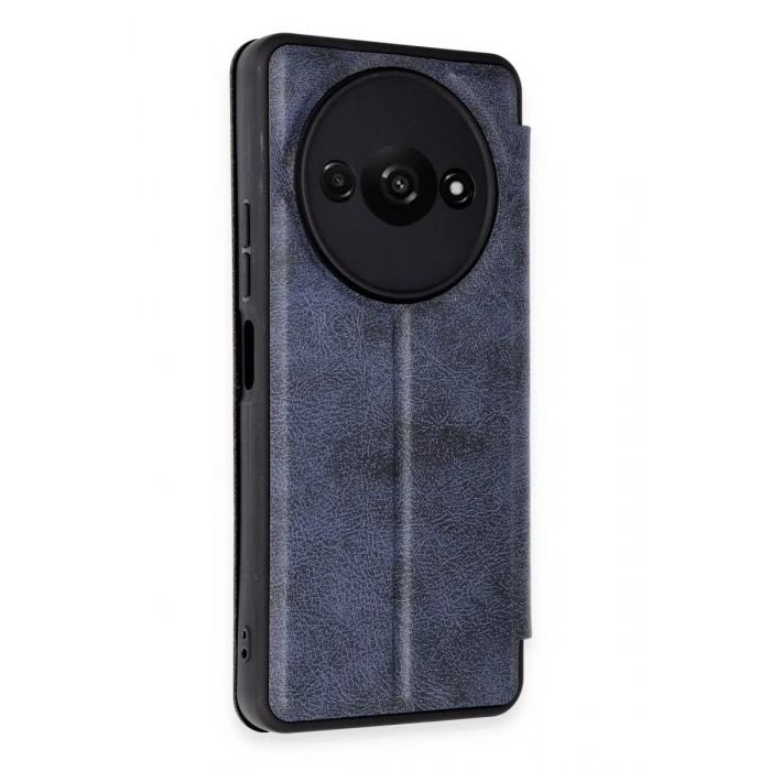 Hubrendy Bez Xiaomi Redmi A3 4G Kılıf Flip Cover - Lacivert