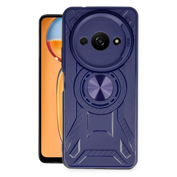 Hubrendy Bez Xiaomi Redmi A3 4G Kılıf Lincoln Silikon - Lacivert