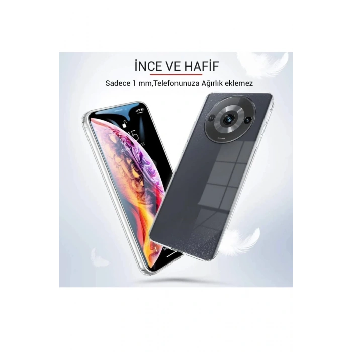 Hubrendy Bez Xiaomi Redmi A3 4G Kılıf Lüx Şeffaf Silikon