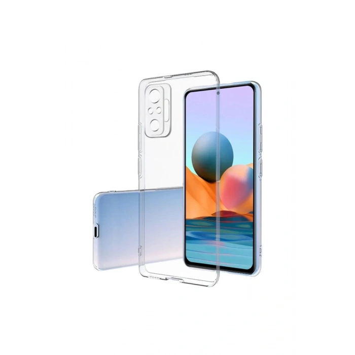 Hubrendy Bez Xiaomi Redmi Note 10 Pro Kılıf Lüx Şeffaf Silikon
