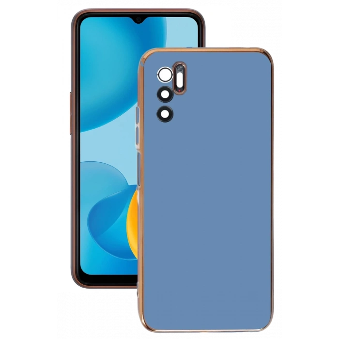 Hubrendy Bez Xiaomi Redmi Note 11 SE Kılıf Volet Silikon - Mavi