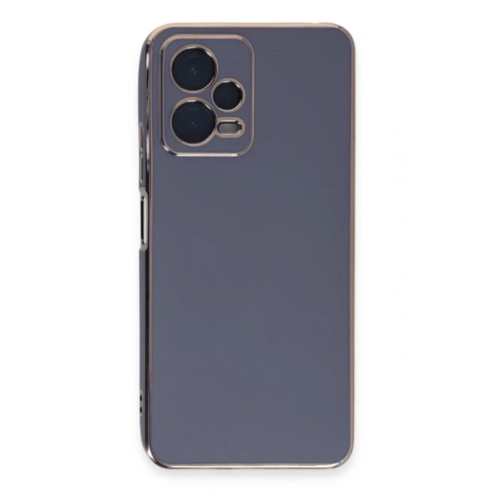 Hubrendy Bez Xiaomi Redmi Note 12 Pro Plus Kılıf Volet Silikon - Mavi