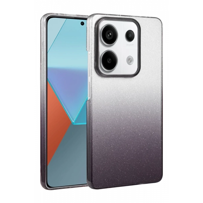 Hubrendy Bez Xiaomi Redmi Note 13 Pro 4G Glossy Kapak - Siyah