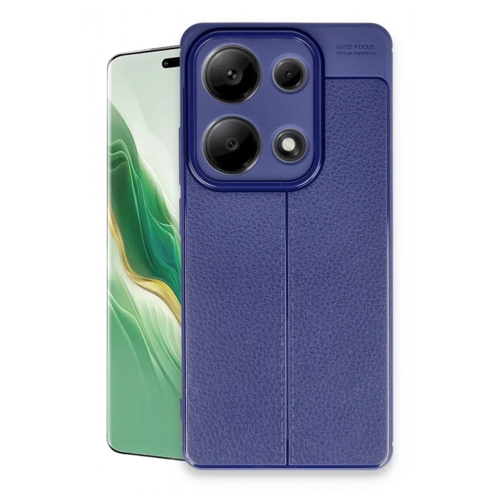Hubrendy Bez Xiaomi Redmi Note 13 Pro 4G Kılıf Auto Focus Kapak - Lacivert