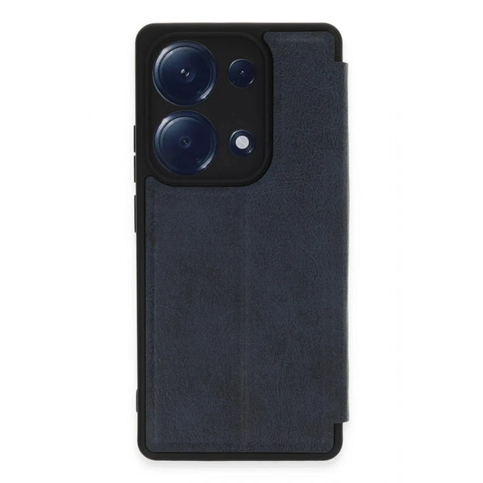 Hubrendy Bez Xiaomi Redmi Note 13 Pro 4G Kılıf Flip Cover - Lacivert