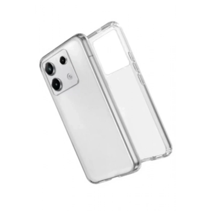 Hubrendy Bez Xiaomi Redmi Note 13 Pro 4G Kılıf Lüx Şeffaf Silikon