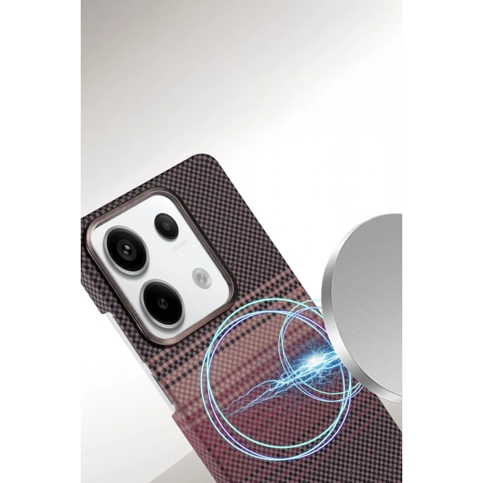 Hubrendy Bez Xiaomi Redmi Note 13 Pro 4G Vega Magsafe Kapak - Siyah
