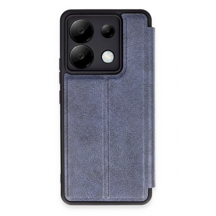 Hubrendy Bez Xiaomi Redmi Note 13 Pro 5G Kılıf Flip Cover - Lacivert