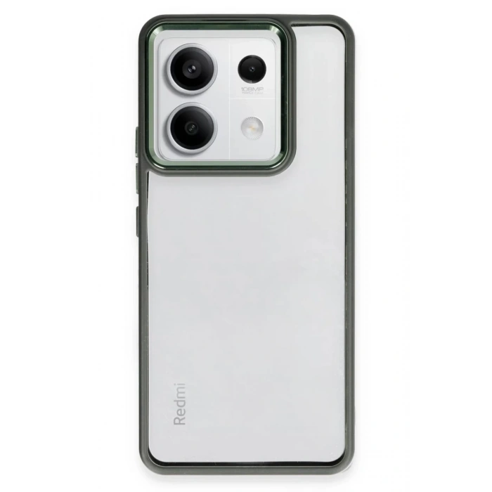 Hubrendy Bez Xiaomi Redmi Note 13 Pro 5G Kılıf Power Silikon - Koyu Yeşil