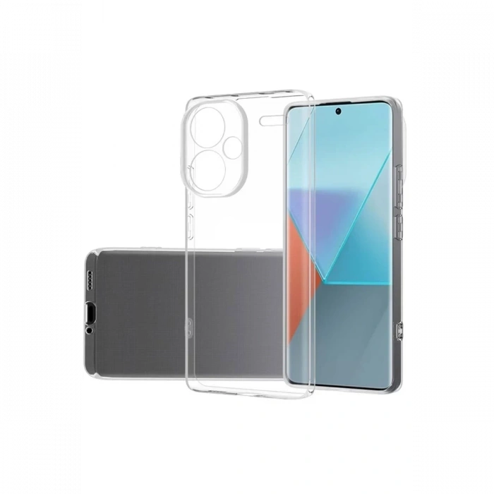 Hubrendy Bez Xiaomi Redmi Note 13 Pro Plus Kılıf Lüx Şeffaf Silikon
