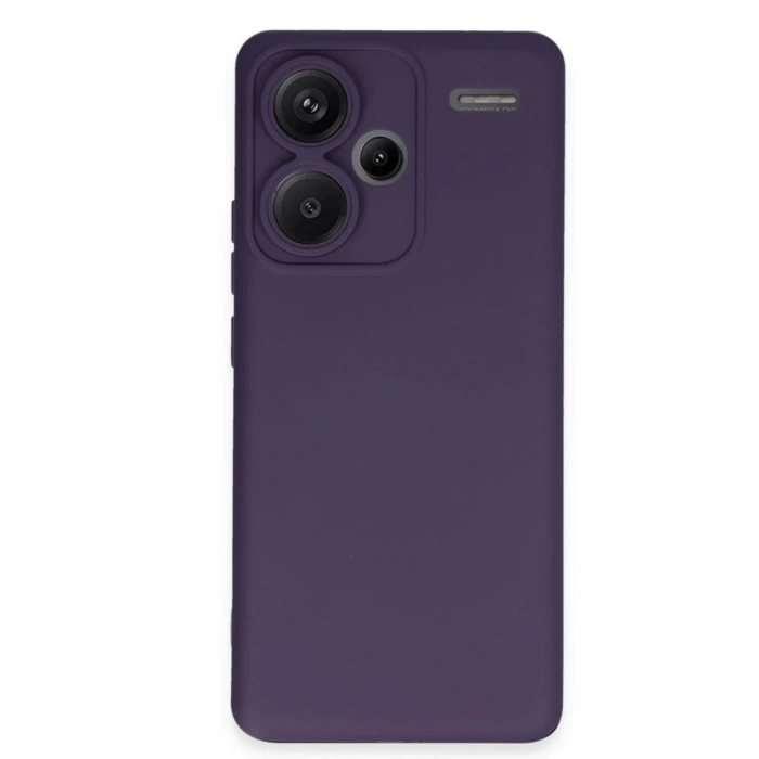 Hubrendy Bez Xiaomi Redmi Note 13 Pro Plus Kılıf Nano içi Kadife Silikon - Mor