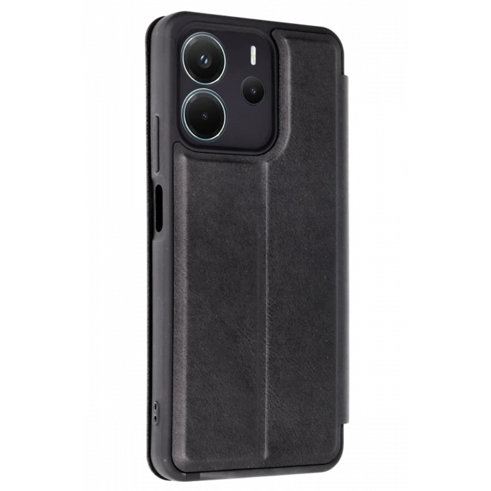 Hubrendy Bez Xiaomi Redmi Note 14 4G Kılıf Flip Cover - Siyah