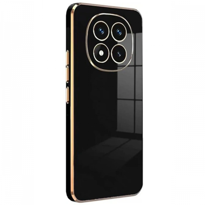 Hubrendy Bez Xiaomi Redmi Note 14 Pro 4G Kılıf Volet Silikon - Siyah