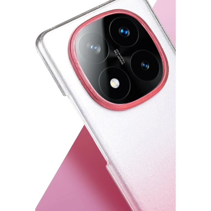 Hubrendy Bez Xiaomi Redmi Note 14 Pro 5G Glossy Kapak - Siyah