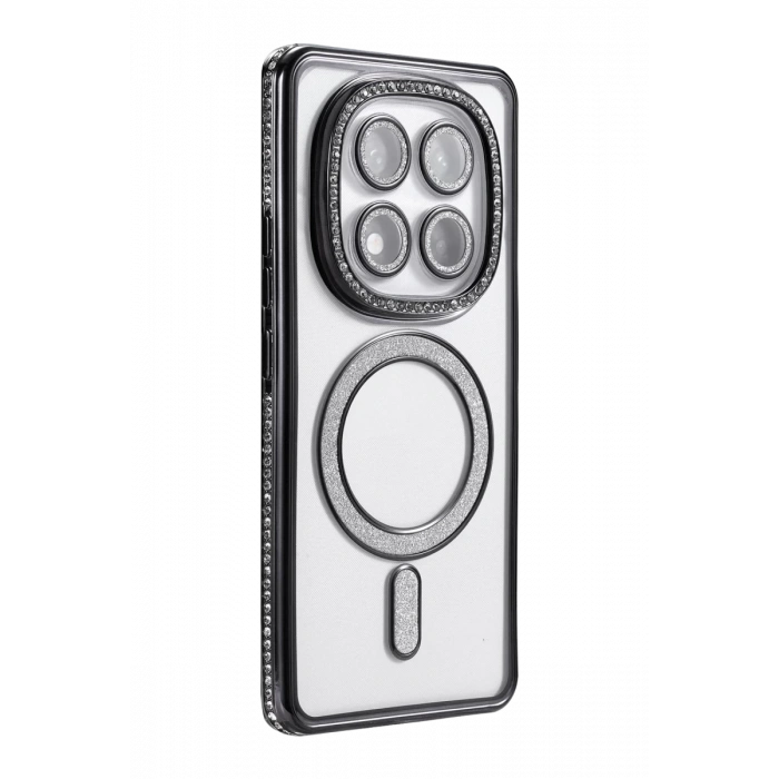 Hubrendy Bez Xiaomi Redmi Note 14 Pro 5G Joke Simli Magneticsafe Kılıf - Siyah