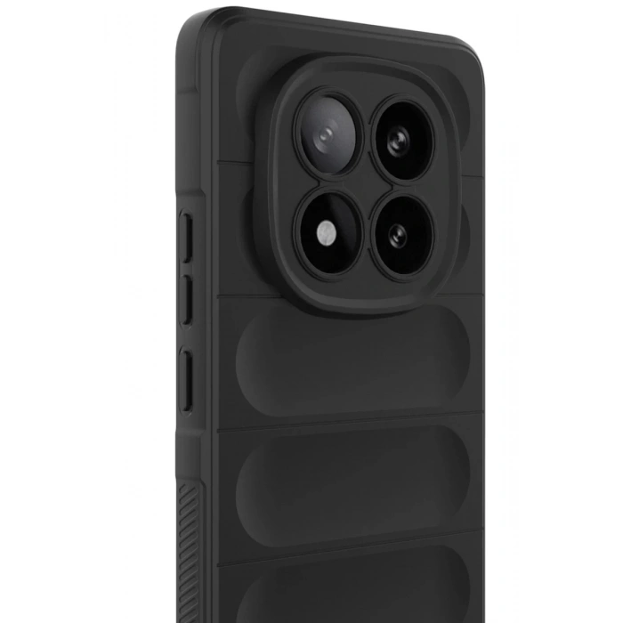 Hubrendy Bez Xiaomi Redmi Note 14 Pro 5G Kılıf Optimum Silikon - Siyah