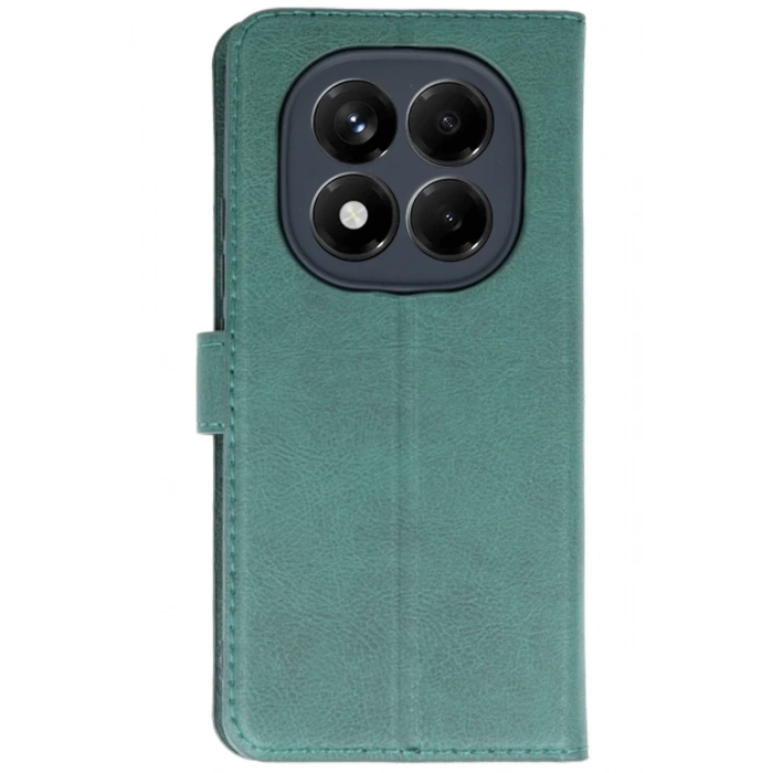 Hubrendy Bez Xiaomi Redmi Note 14 Pro 5G Kılıf Trend S Plus Kapaklı Kılıf - Yeşil