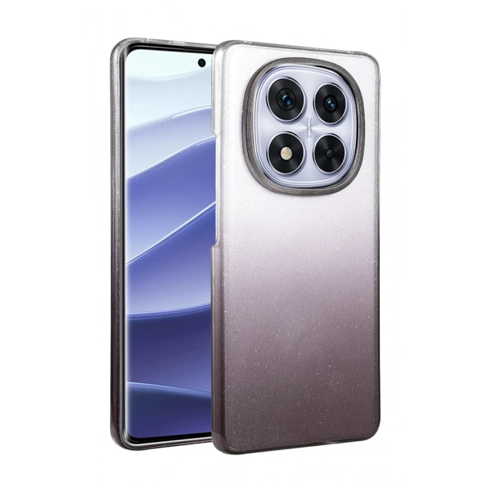 Hubrendy Bez Xiaomi Redmi Note 14 Pro Plus Glossy Kapak - Siyah
