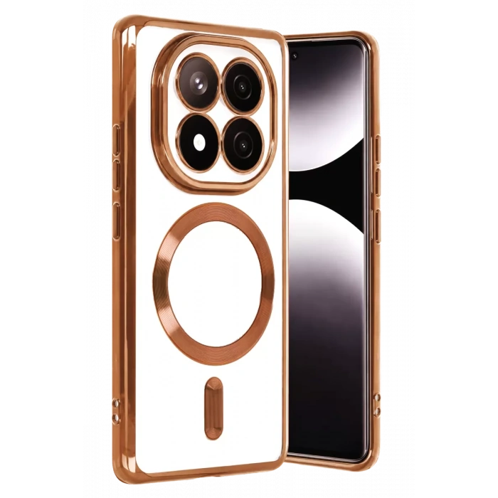 Hubrendy Bez Xiaomi Redmi Note 15 4G Kross Magneticsafe Kapak - Turuncu