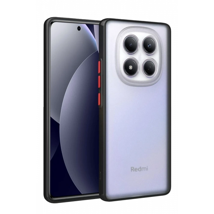 Hubrendy Bez Xiaomi Redmi Note 15 Pro 4G Montreal Silikon Kapak - Siyah