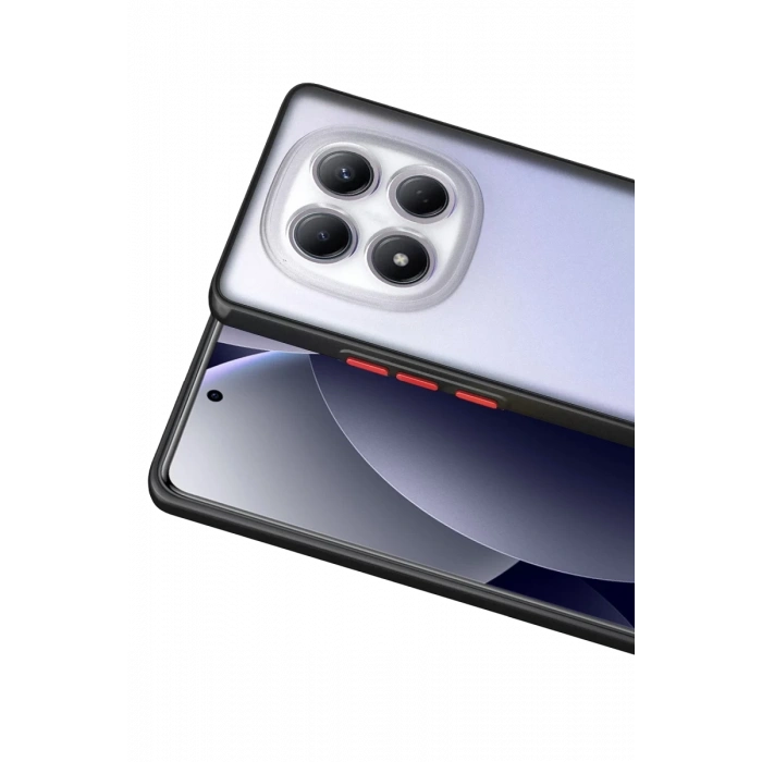 Hubrendy Bez Xiaomi Redmi Note 15 Pro 4G Montreal Silikon Kapak - Siyah