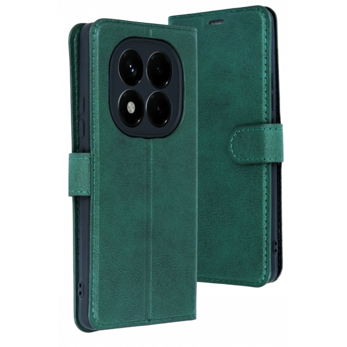 Hubrendy Bez Xiaomi Redmi Note 15 Pro 4G Trend S Plus Kapaklı Kılıf - Yeşil