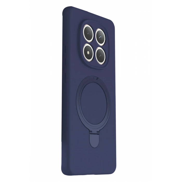 Hubrendy Bez Xiaomi Redmi Note 15 Pro 5G Regal Magsafe Standlı Kapak - Lacivert