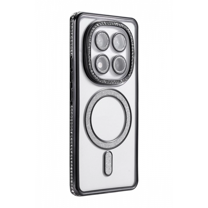 Hubrendy Bez Xiaomi Redmi Note 15 Pro Plus 5G Joke Simli Magneticsafe Kılıf - Siyah