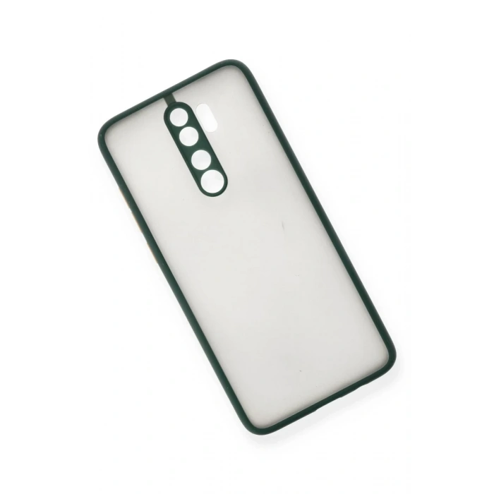 Hubrendy Bez Xiaomi Redmi Note 8 Pro Kılıf Montreal Silikon Kapak - Yeşil