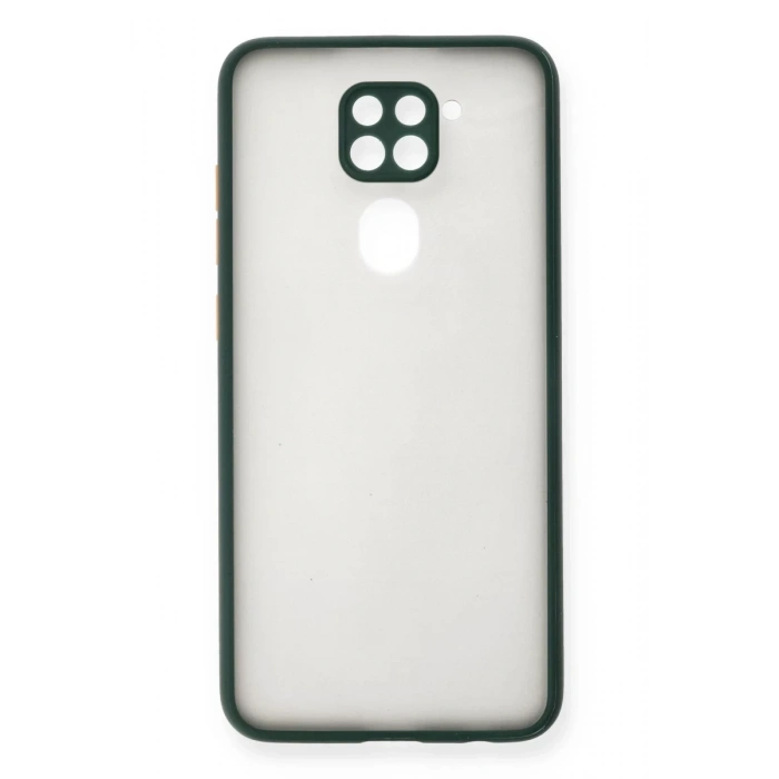 Hubrendy Bez Xiaomi Redmi Note 9 Kılıf Montreal Silikon Kapak - Yeşil