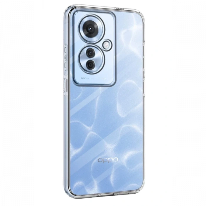 Hubrendy Bez Oppo Reno 11F Kılıf Lüx Şeffaf Silikon