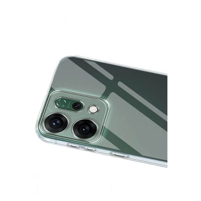 Hubrendy Bez Oppo Reno 14 Kılıf Lüx Şeffaf Silikon - Şeffaf