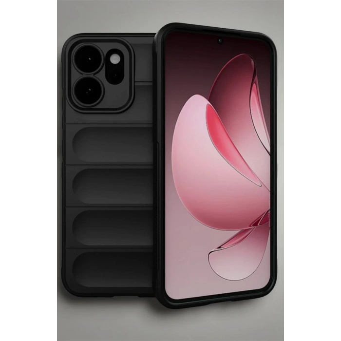 Hubrendy Bez Oppo Reno 14 Optimum Silikon - Siyah