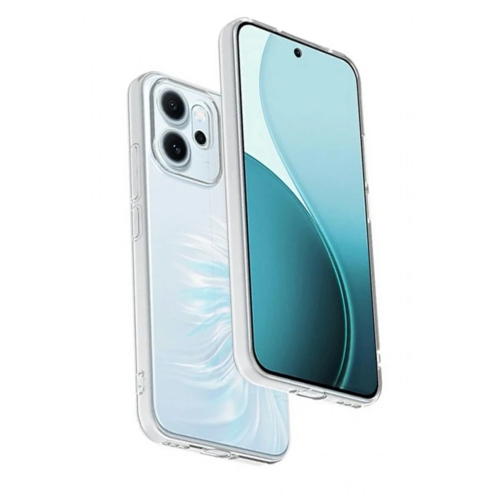 Hubrendy Bez Oppo Reno 14F Kılıf Lüx Şeffaf Silikon