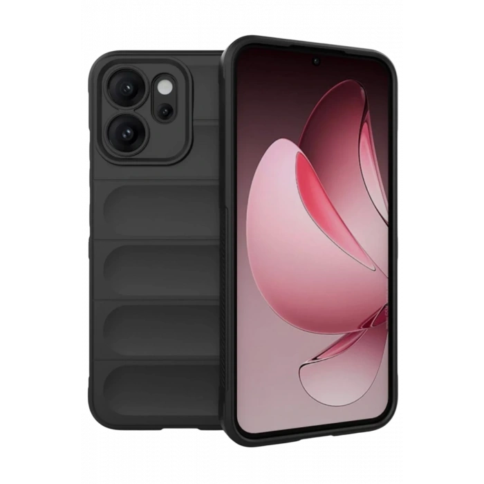 Hubrendy Bez Oppo Reno 14F Optimum Silikon - Siyah