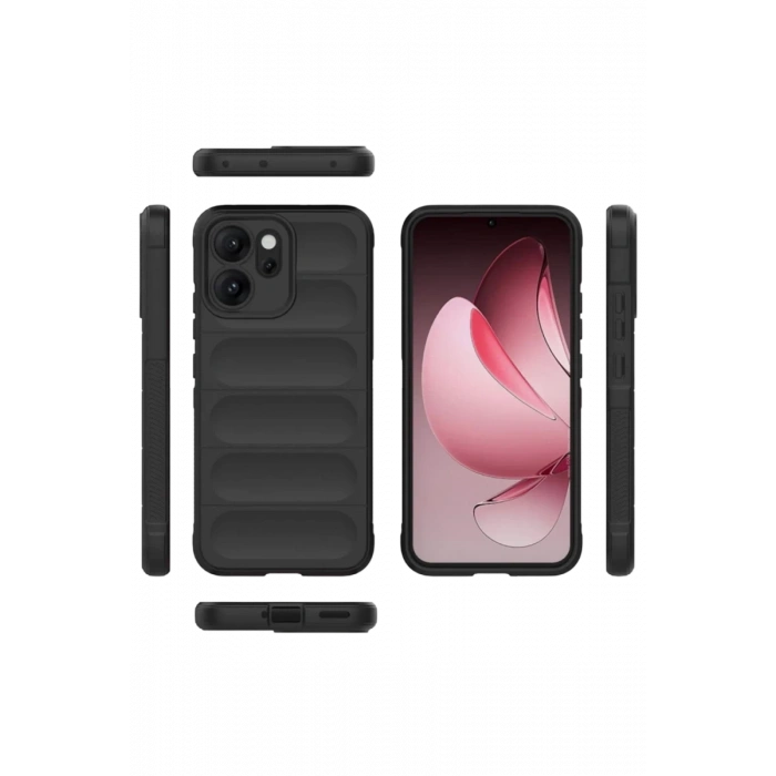 Hubrendy Bez Oppo Reno 14F Optimum Silikon - Siyah