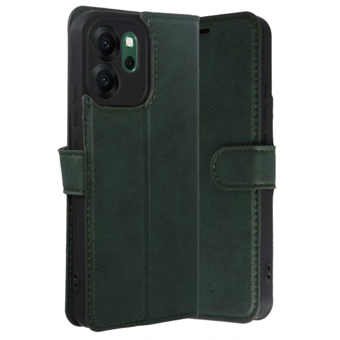 Hubrendy Bez Oppo Reno 14F Trend S Plus Kapaklı Kılıf - Yeşil