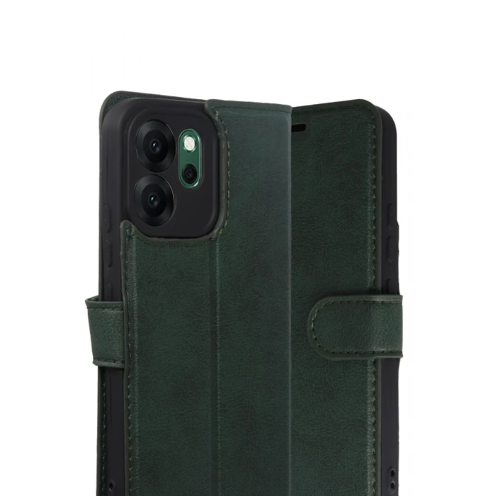 Hubrendy Bez Oppo Reno 14F Trend S Plus Kapaklı Kılıf - Yeşil