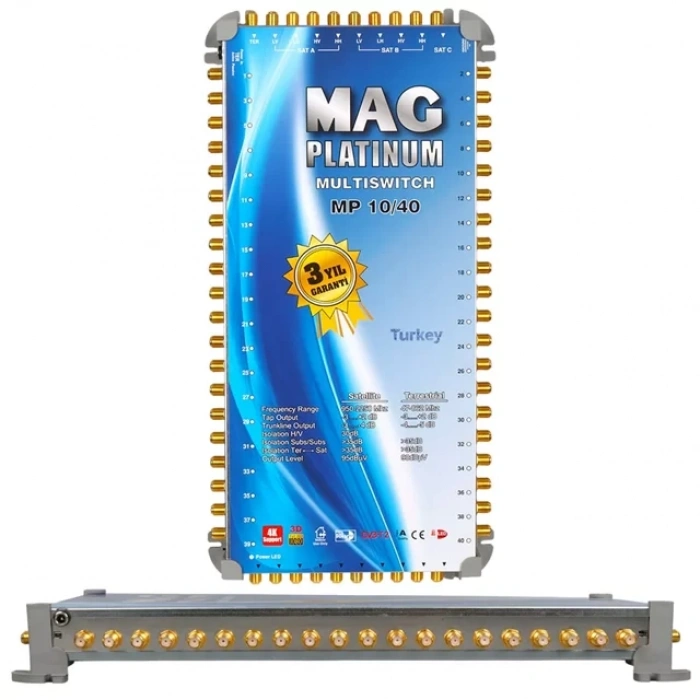 Hubrendy SH 10*40 Sonlu/kaskatlı Swıtchlı Uydu Santrali Mag Platınum