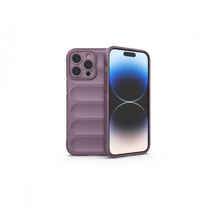 Hubrendy SH Apple İphone 14 Pro Max Kılıf Optimum Silikon - Mor