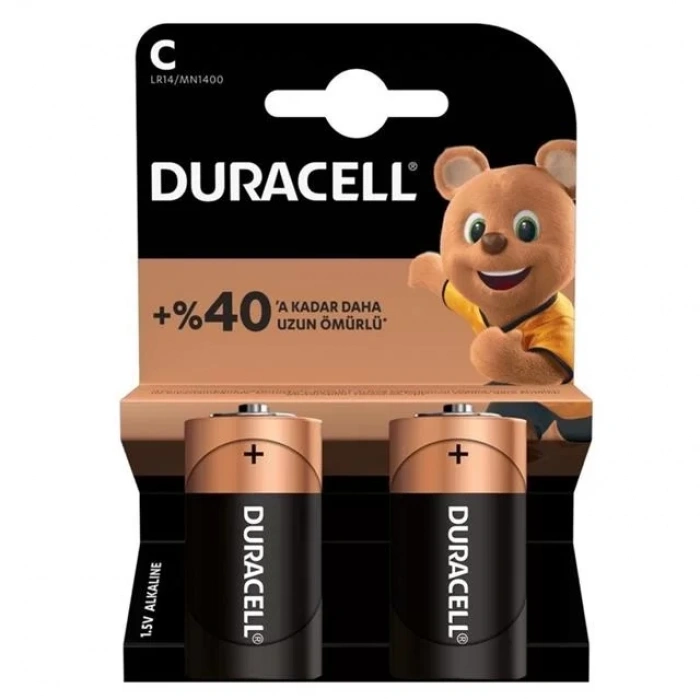 Hubrendy SH Duracell Lr14/mn1400 C Orta Boy Pil (2li Paket)