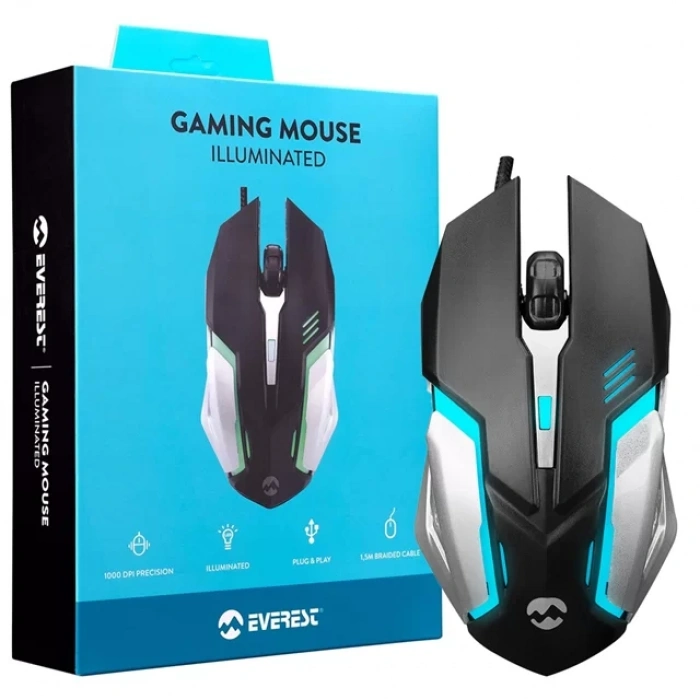 Hubrendy SH Everest Sm-g72 Işıklı Usb Kablolu Optik Oyuncu (gaming) Mouse