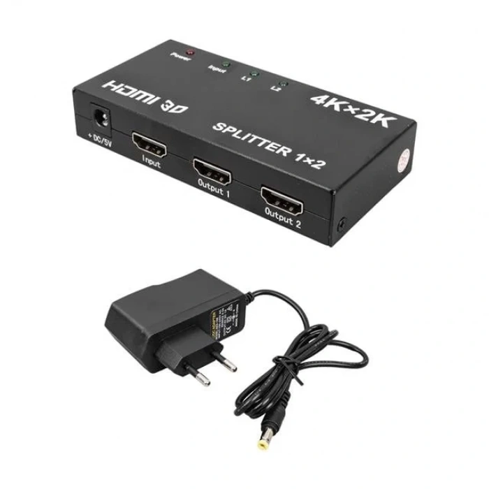 Hubrendy SH Fully G-538f 2 Port Hdmı Splitter Dağıtıcı