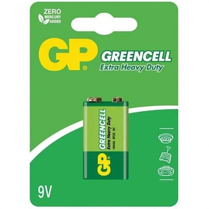 Hubrendy SH Gp 1604glf Greencell 9 Volt Pil (tekli)